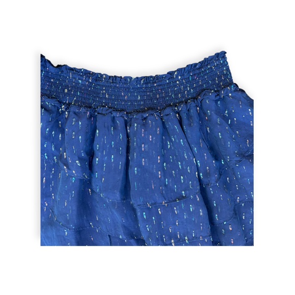 Ramy Brook NY small skirt silk blend sparkle mini small - Picture 4 of 9